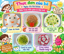 THỰC ĐƠN HÔM NAY CỦA BÉ YÊU LÀ GÌ?