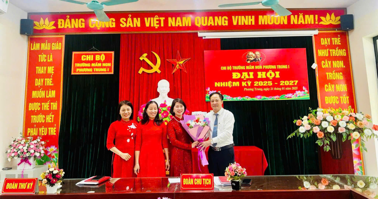 Đại hội chi bộ Trường Mầm non Phương Trung I  nhiệm kỳ 2025-2027