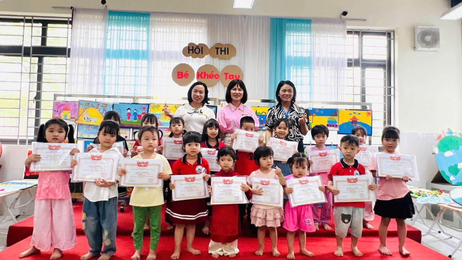 TỔNG KẾT VÀ TRAO GIẢI HỘI THI "BÉ KHÉO TAY" CẤP TRƯỜNG