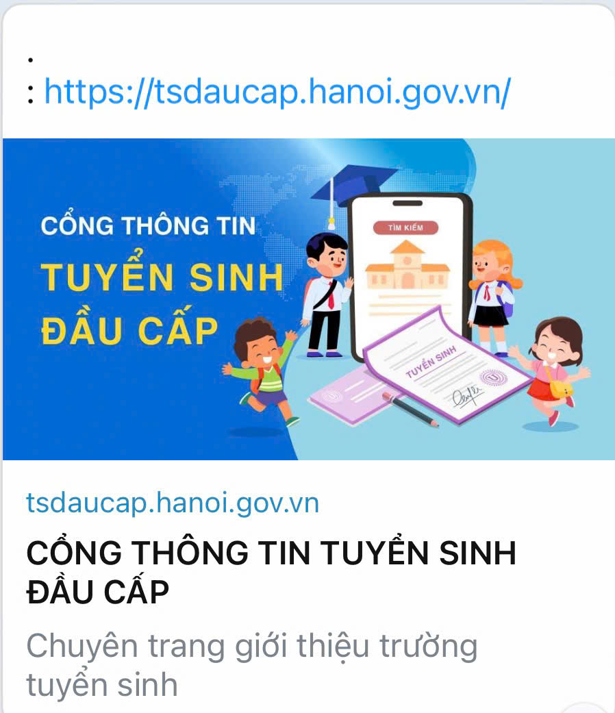 Hướng dẫn phụ huynh rà soát, xác nhận thông tin tuyển sinh trực tuyến năm học 2026-2027