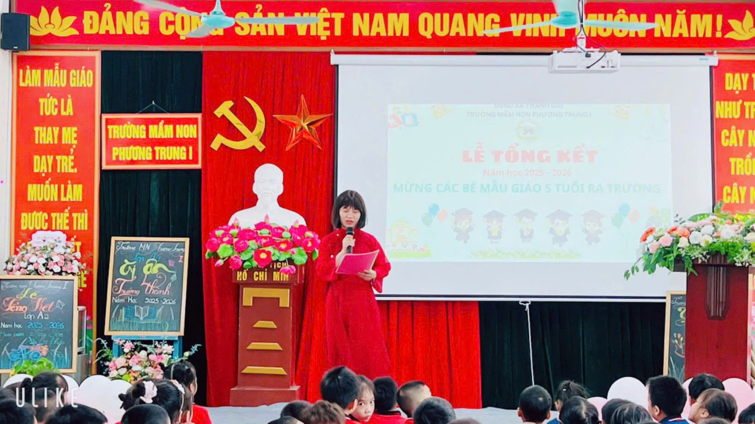 Trường MN Phương TRung I tổ chức lễ tổng kết năm học 2025 - 2026 và mừng các bé mẫu giáo 5 tuổi ra trường