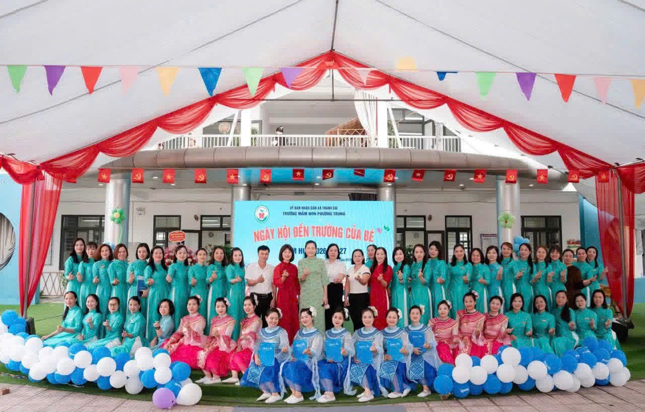 TRƯỜNG MN PHƯƠNG TRUNG TƯNG BỪNG TỔ CHỨC LỄ KHAI GIẢNG,  RỘN RÀNG CHÀO NĂM HỌC MỚI 2026 – 2027🎉🌈